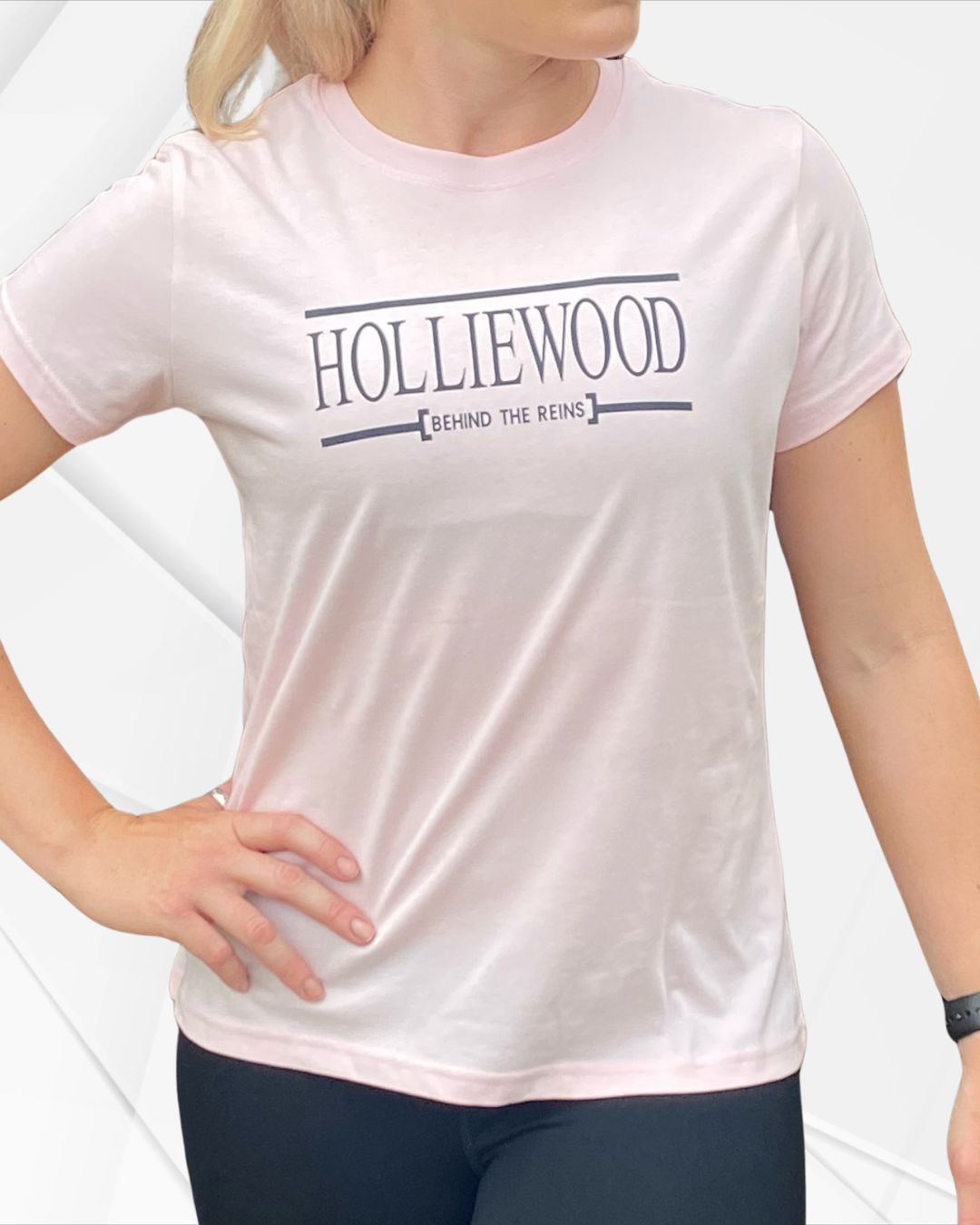 Holliewood Behind the Reins-Womens Holliewood Sports Tshirt