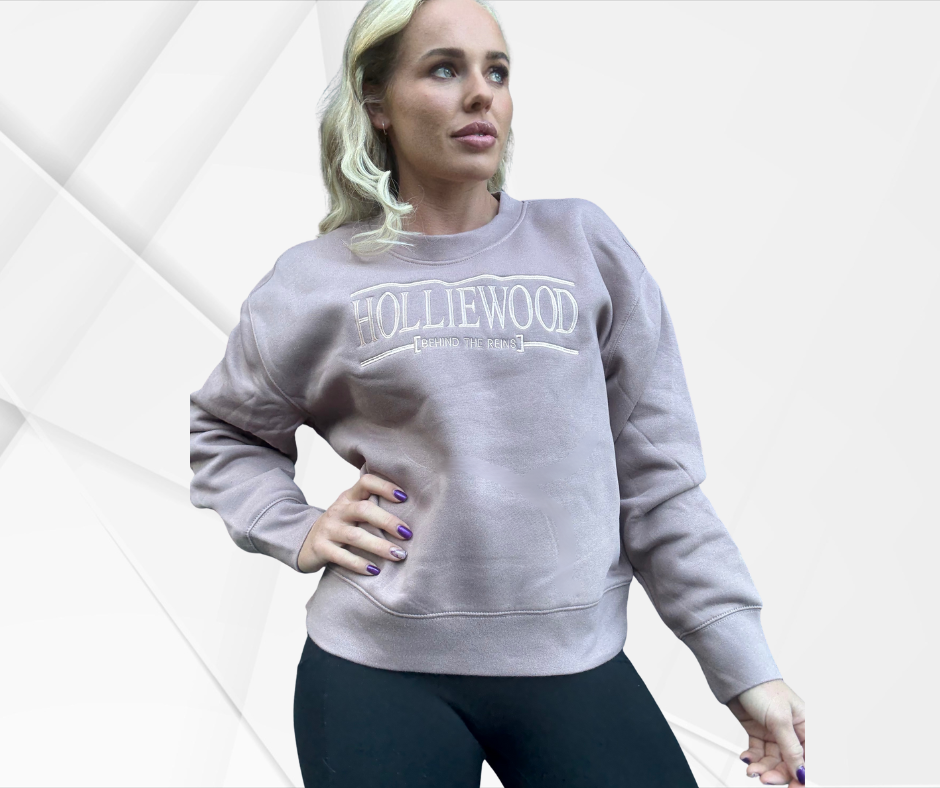 Limited Edition-Women's training Fleece Sweatshirt Solid Colour With Logo Embroidery