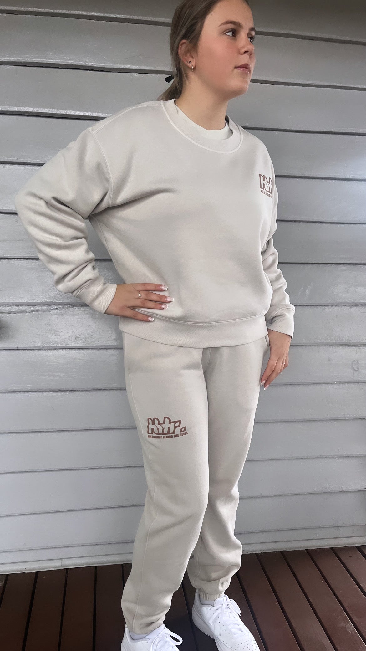Womens  Staple Relaxed Fit Faded Crew Top