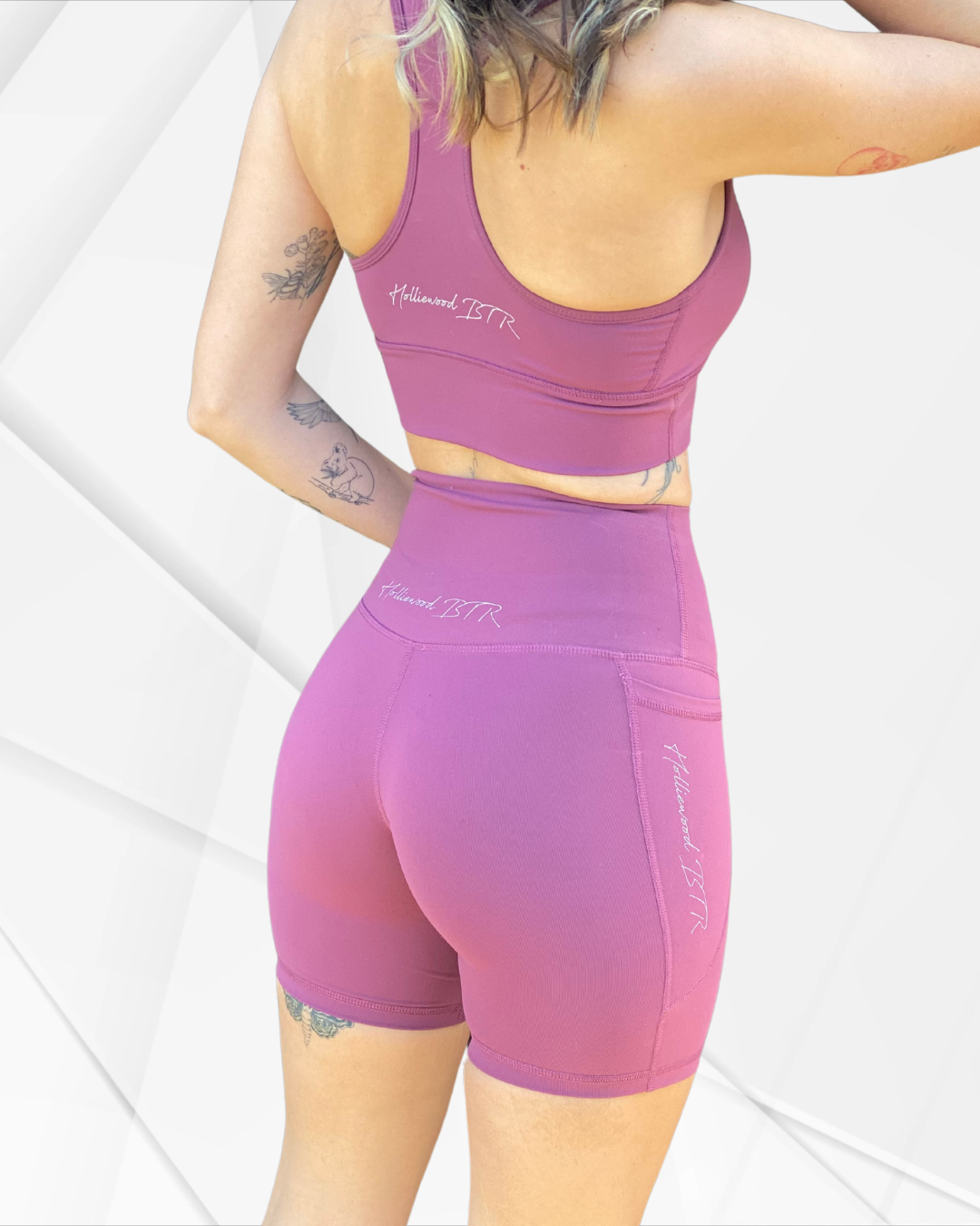 Womens Workout Bike Shorts with Pockets