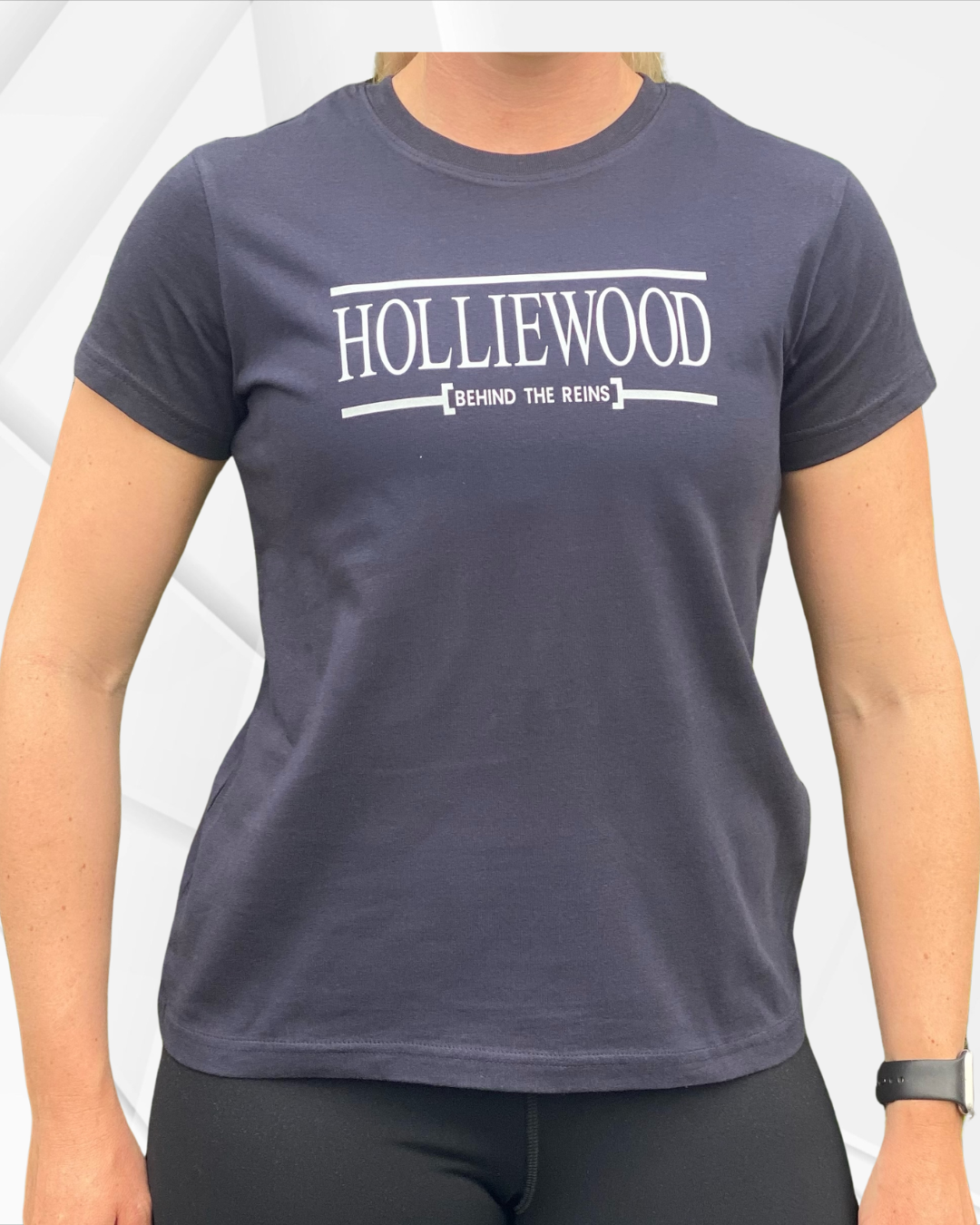 Holliewood Behind the Reins-Womens Holliewood Sports Tshirt