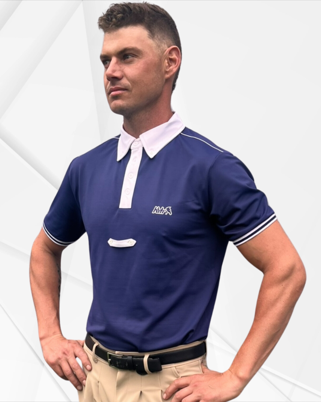 Mens Equestrian Competition Polo "Limited Edition" Navy