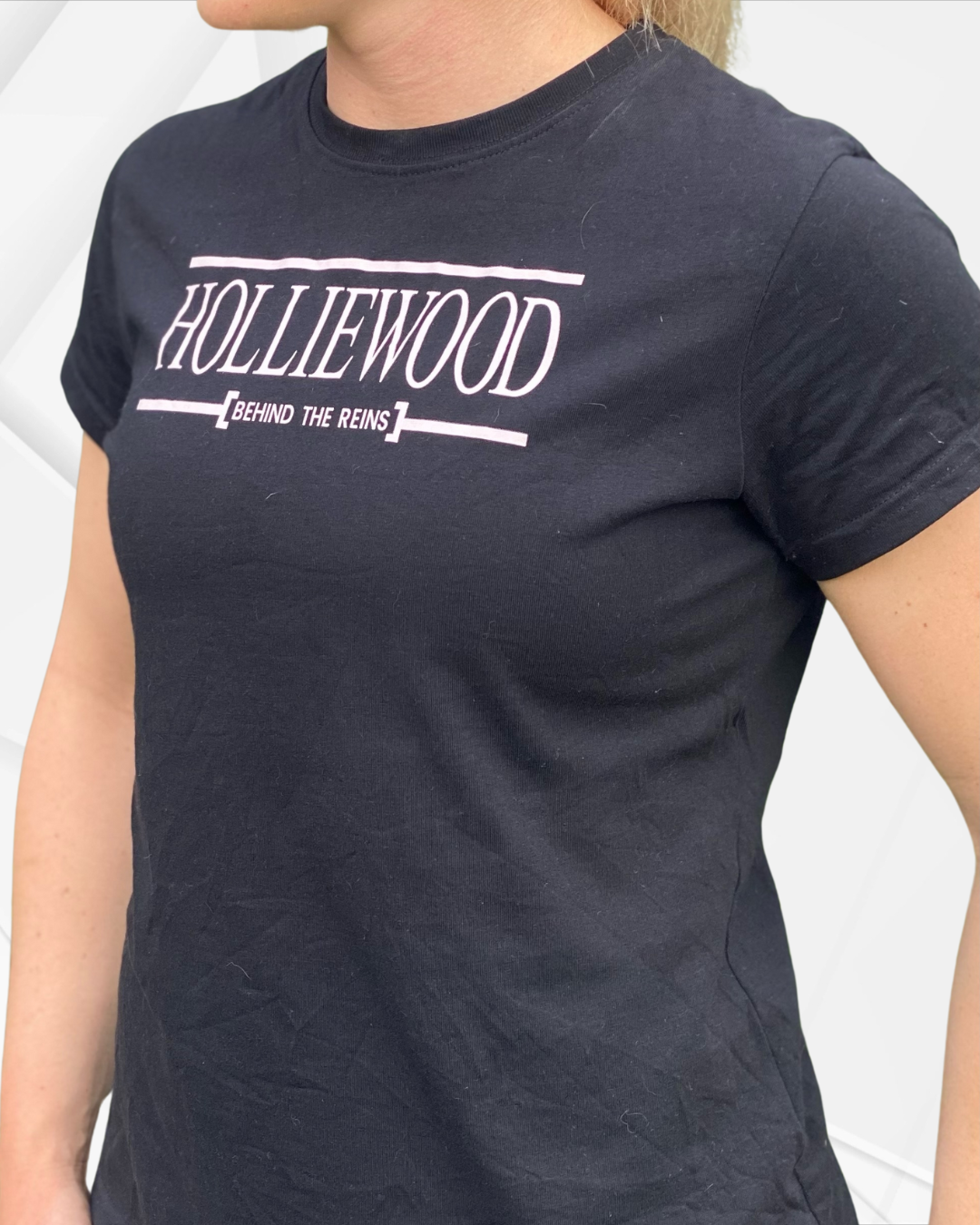 Holliewood Behind the Reins-Womens Holliewood Sports Tshirt