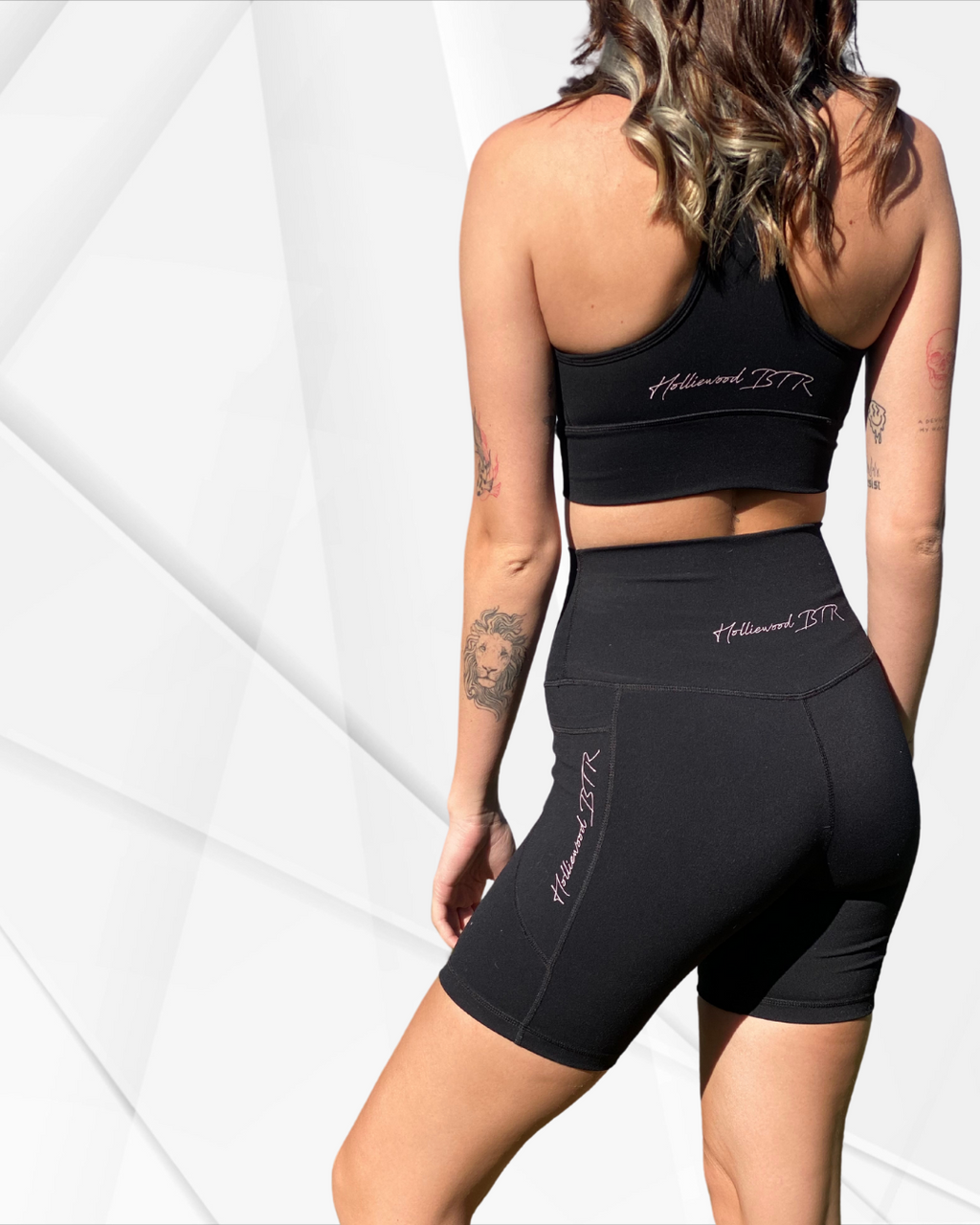 Womens Workout Bike Shorts with Pockets